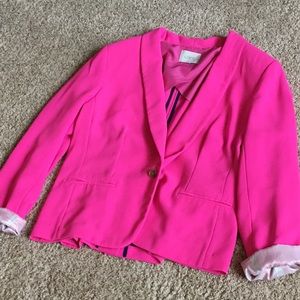 Hot pink Loft blazer
